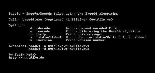 Screenshot for Base64 De-/Encoder 1.2.2